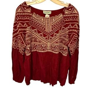 Rockin' C Embroidered‎ Top nwt